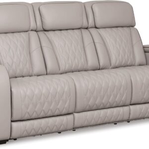 Ashley Boyington Contemporary Leather Match Power Reclining Sofa