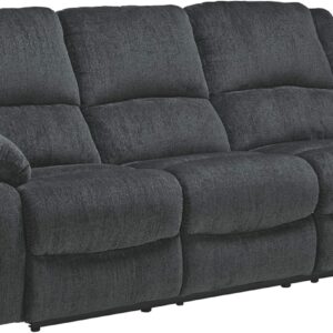 Ashley Draycoll Contemporary Manual Pull Tab Reclining Sofa