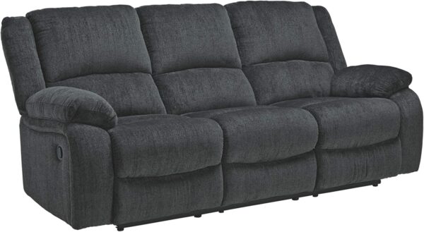 Ashley Draycoll Contemporary Manual Pull Tab Reclining Sofa