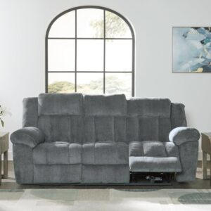 Ashley Tip-Off Modern Wall Hugger Power Reclining Sofa