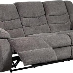 Ashley Tulen Modern Manual Pull Tab Reclining Sofa