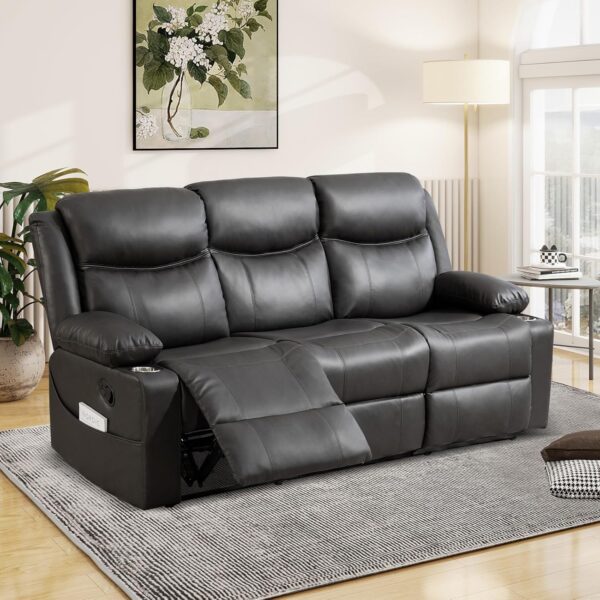 B BAIJIAWEI 3 Seater Manual Recliner Sofa