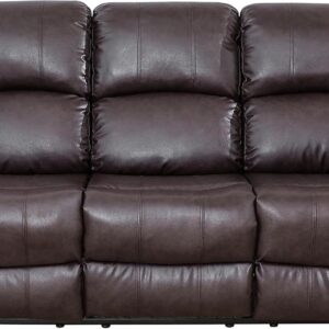 Ball & Cast Manual Leather Recliner Sofa