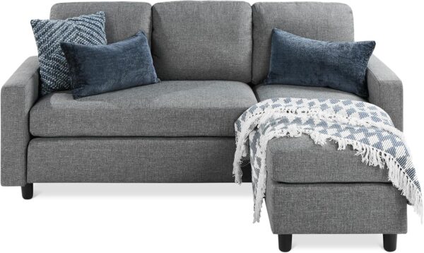 Best Choice Products Upholstered Sectional Sofa for Home