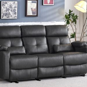 Consofa Power Reclining Sofa, Black