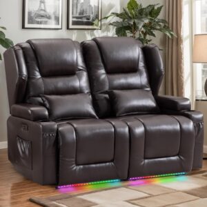 DRMBOOK RV Power Loveseat Recliner Sofa
