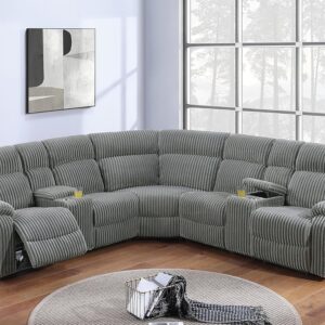 ERYE L-Shaped Oversized Power Motion Recliner Sectional Sofa