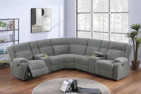 ERYE L-Shaped Oversized Power Motion Recliner Sectional Sofa