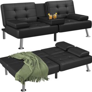 Flamaker Modern Convertible Futon Sofa Bed