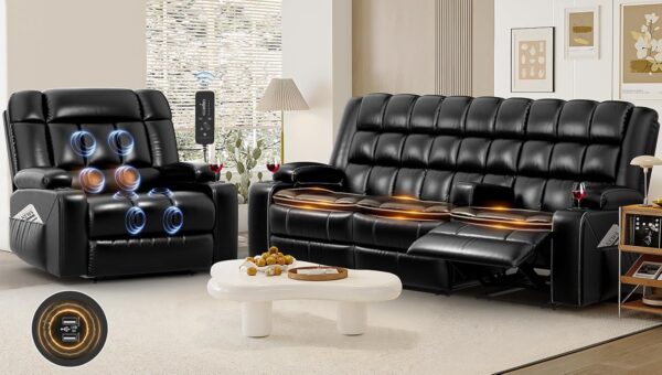 Furgatti 3 Seater Reclining Sofa
