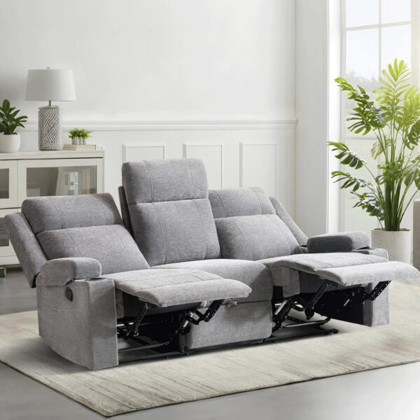 GUEAPY Large Manual Reclining Sofa