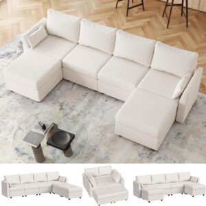 Huatean Home 114.17" Modular Sectional Sofa