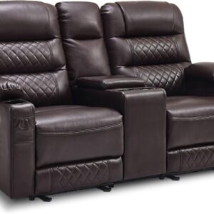 MCombo Faux Leather Recliner Sofa