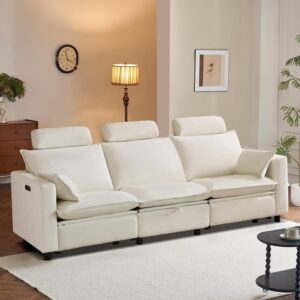 PALLOME Chenille Electric Reclining Sofa