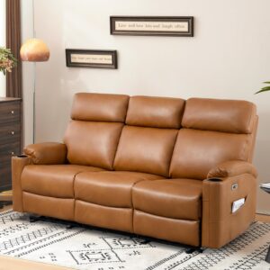 PALLOME Electric 3-Seat Dual Recliner Sofa