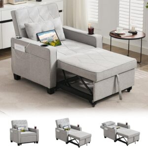 TYBOATLE 3-in-1 Convertible Sleeper Chair Bed for Adults