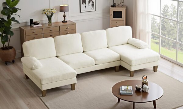 VINGLI 110" Sectional Couches for Living Room