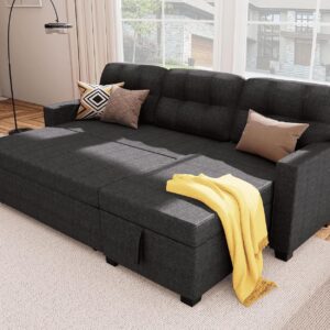 Wakefit Sleeper Sofa Bed with Storage Chaise