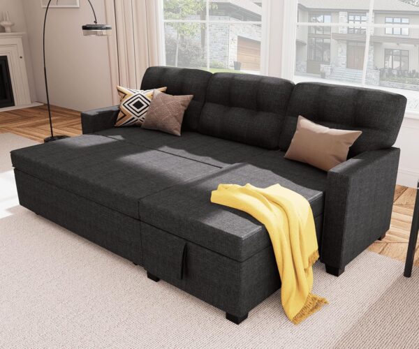 Wakefit Sleeper Sofa Bed with Storage Chaise