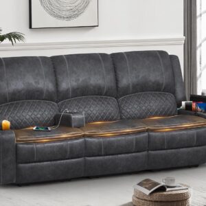 Yolsali Velvet Fabric Recliner Sofa